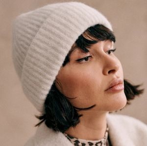 Sezane Paul Beanie Ecru (White)